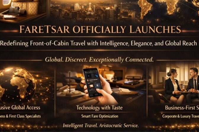FareTsar Officially Launches; Redefining Front-of-Cabin Travel with Intelligence, Elegance & Global Reach